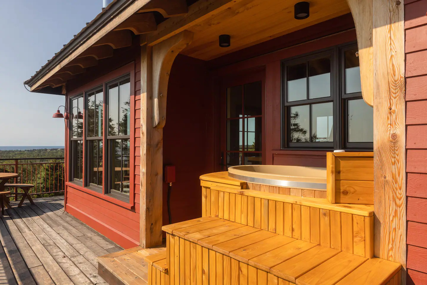 terrasse bois avec jacuzzi terrasse bois avec jacuzzi