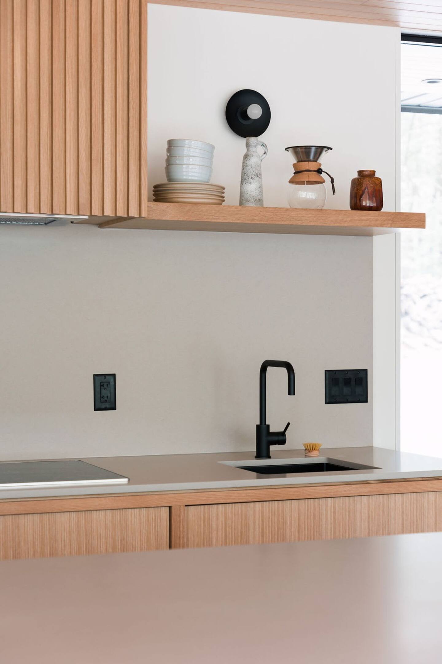 cuisine design en bois clair