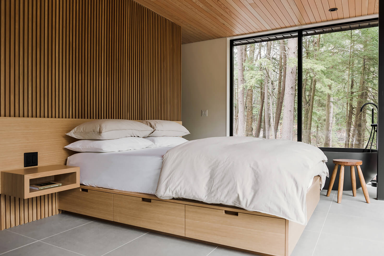chambre avec salle de bain décoration design