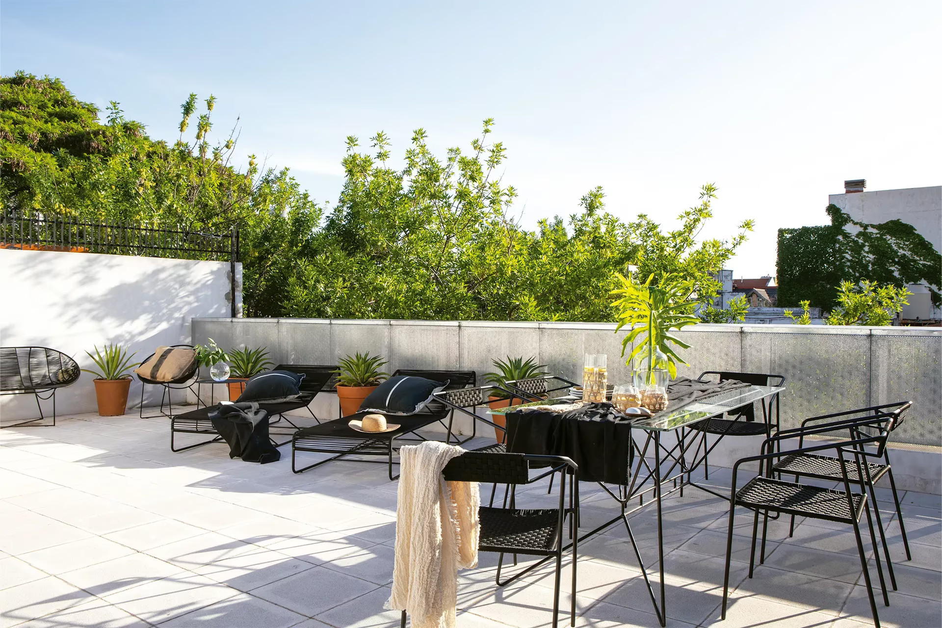 terrasse sur le toit appartement argentin