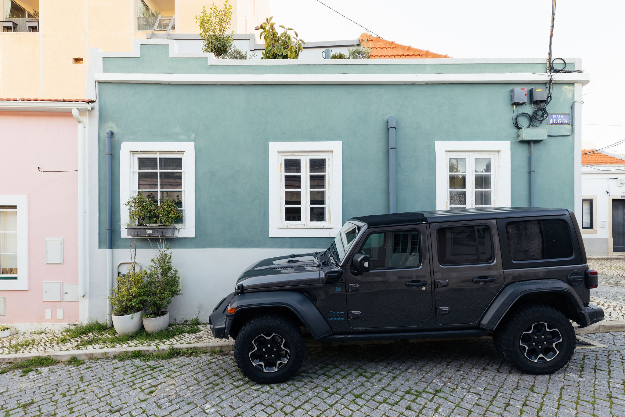 façade maison de ville Lisbonne