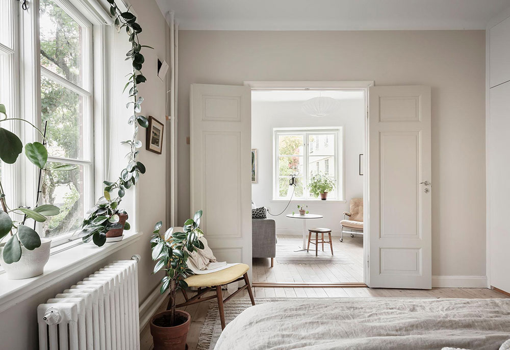 chambre avec plantes
