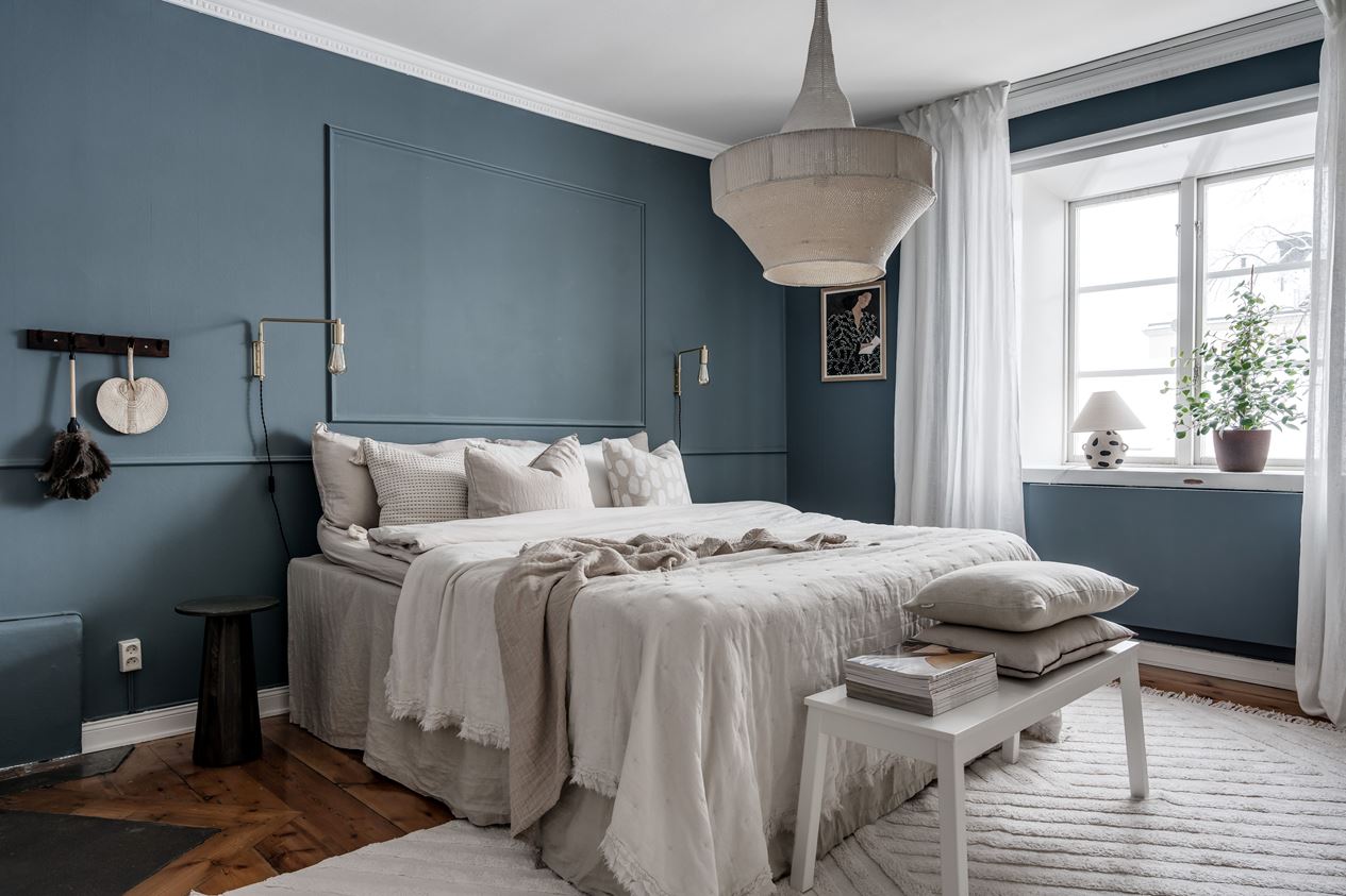 chambre mur bleu chambre mur bleu