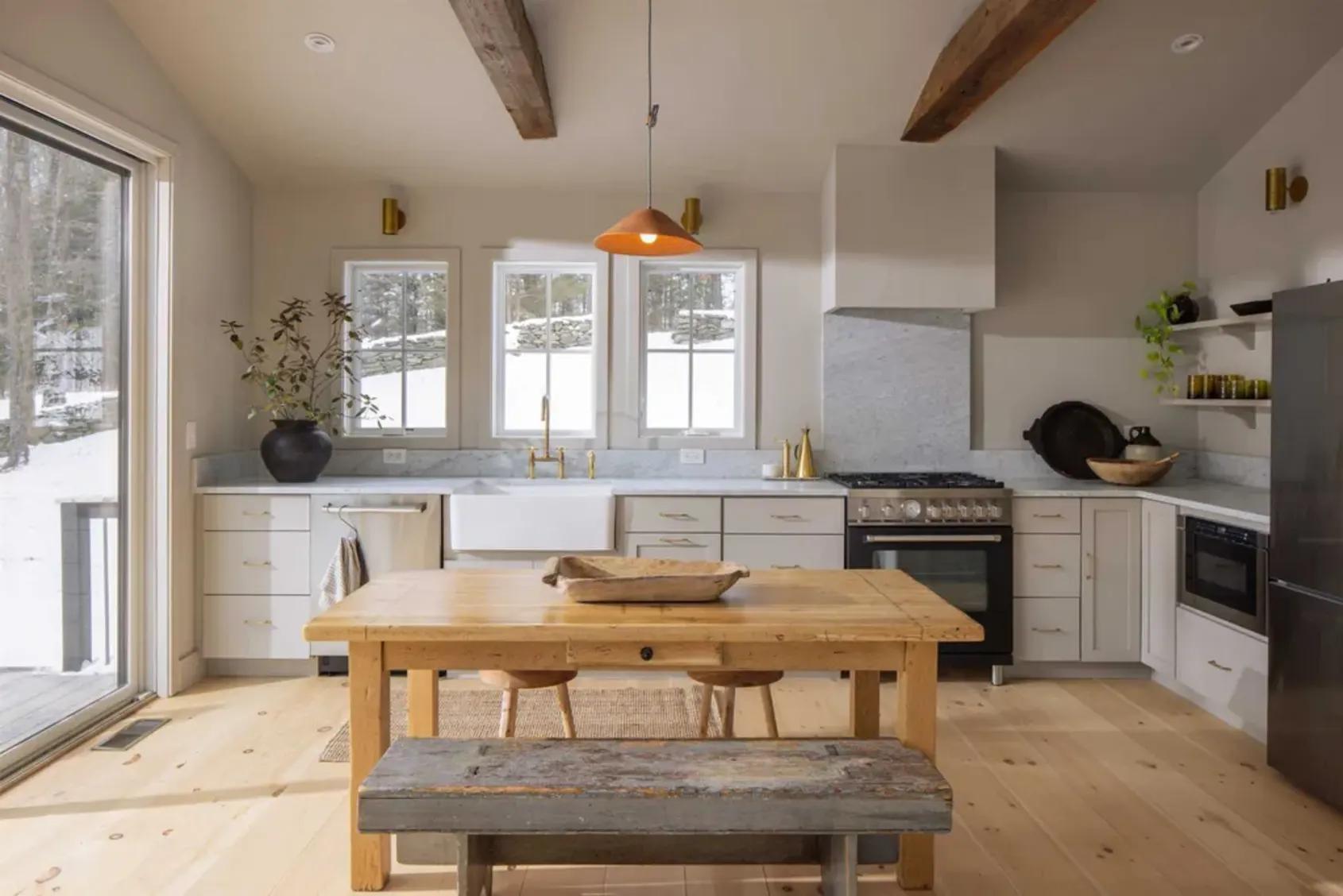 cuisine dans extension en bois