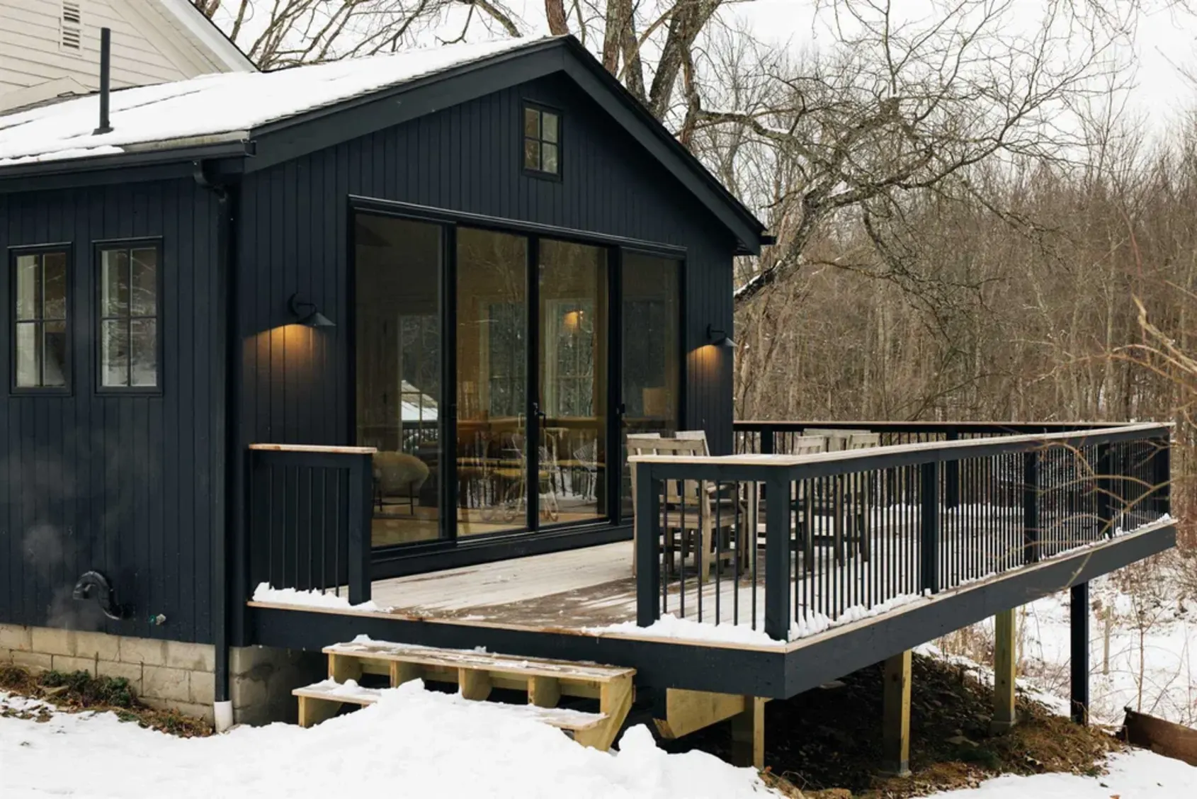extension en bois avec terrasse