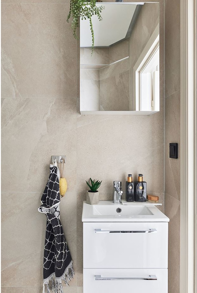 salle de bain design marbre