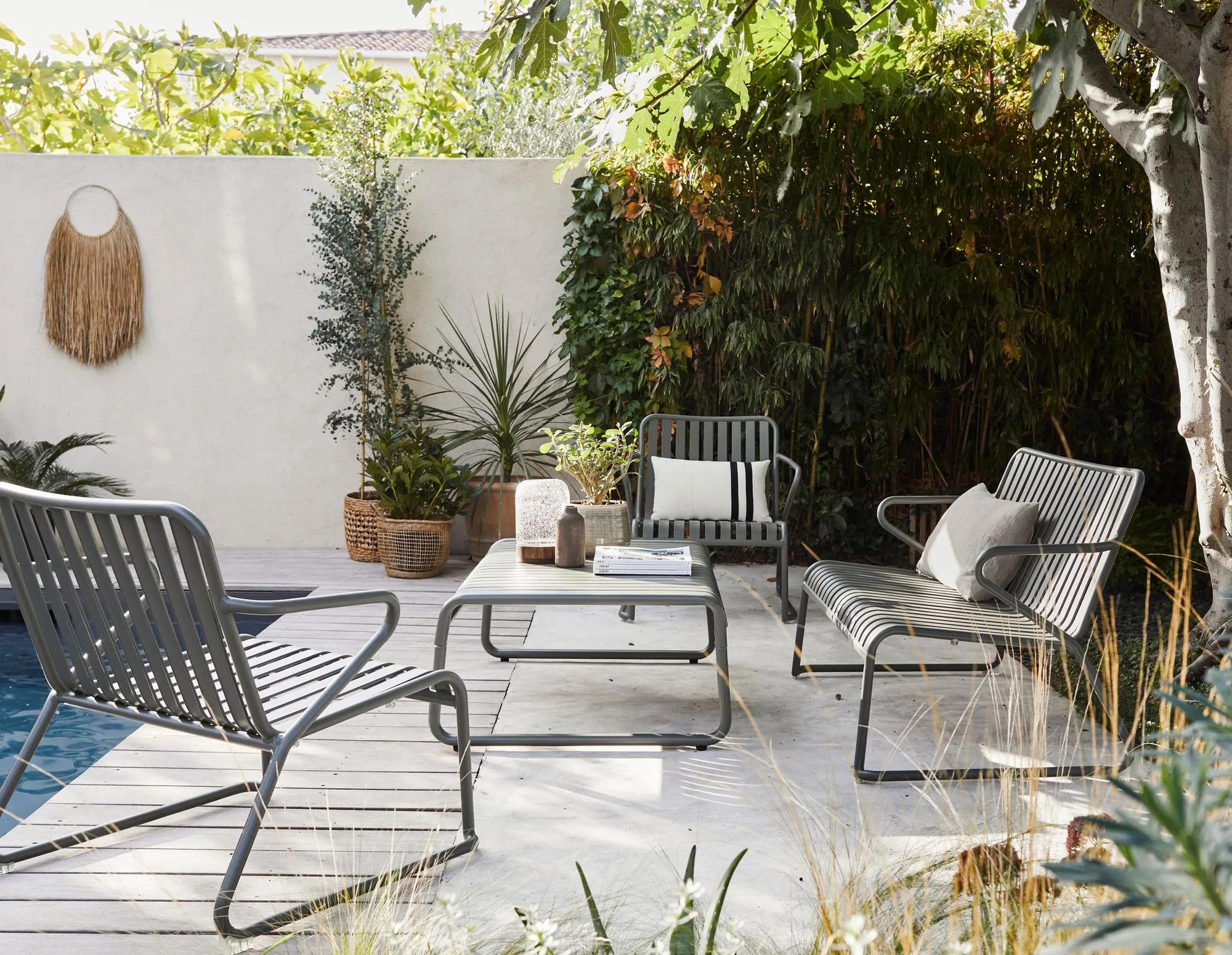 terrasse piscine décoration méditerranéenne Alinea 2023 terrasse piscine décoration méditerranéenne Alinea 2023