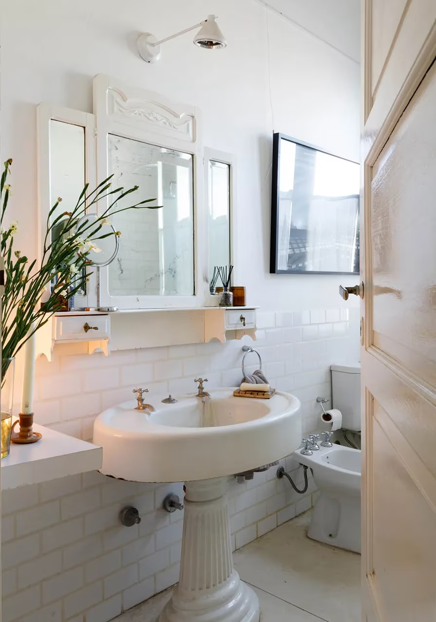 salle de bain décoration vintage