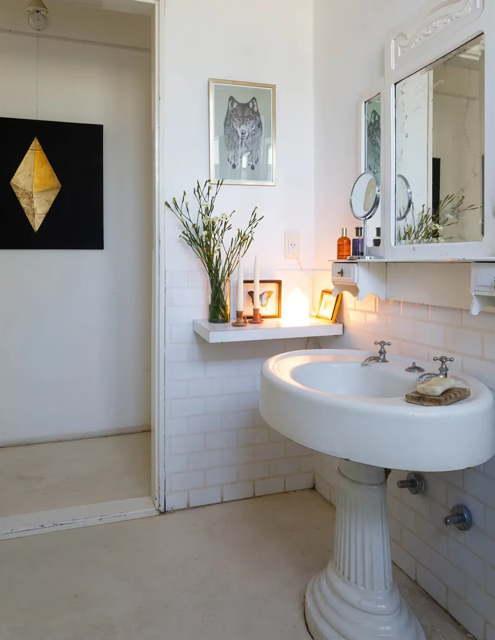 salle de bain décoration vintage