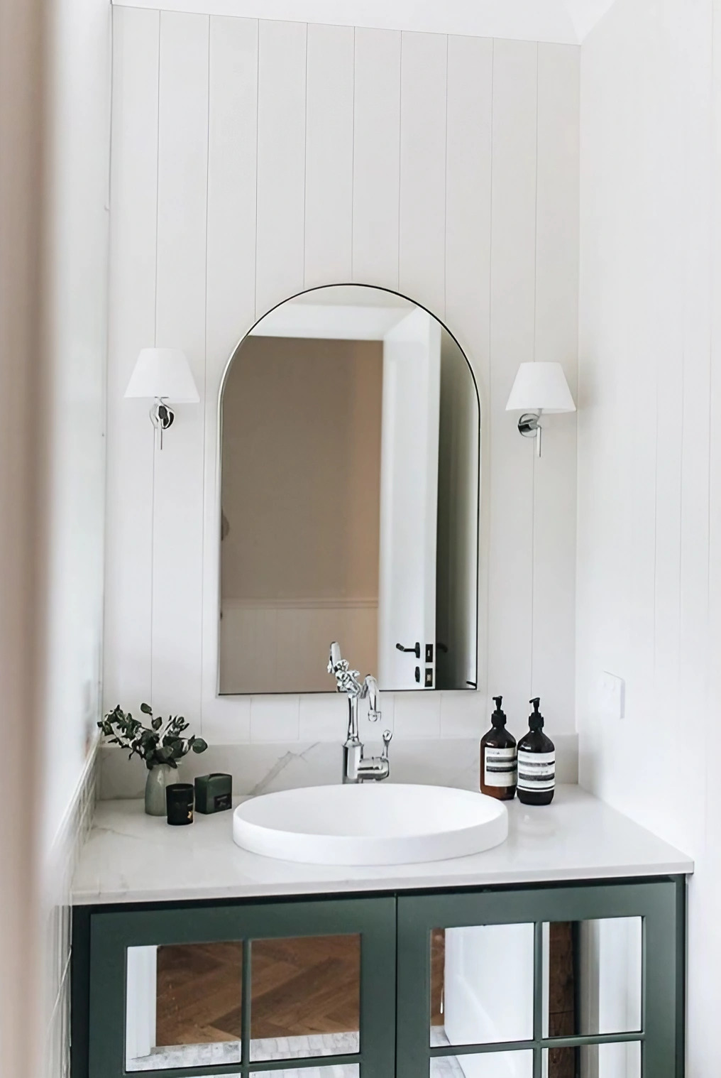 salle de bain blanche et verte salle de bain blanche et verte