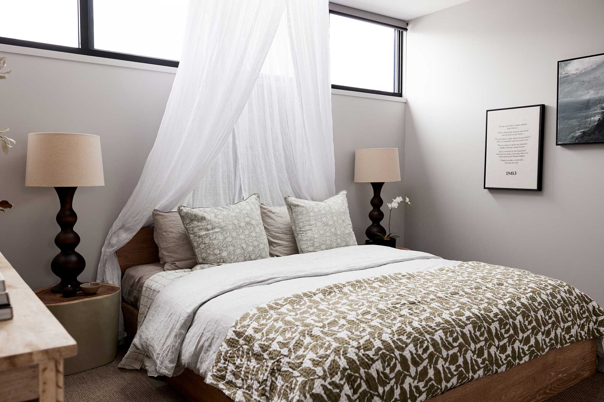 chambre décoration rustique chic