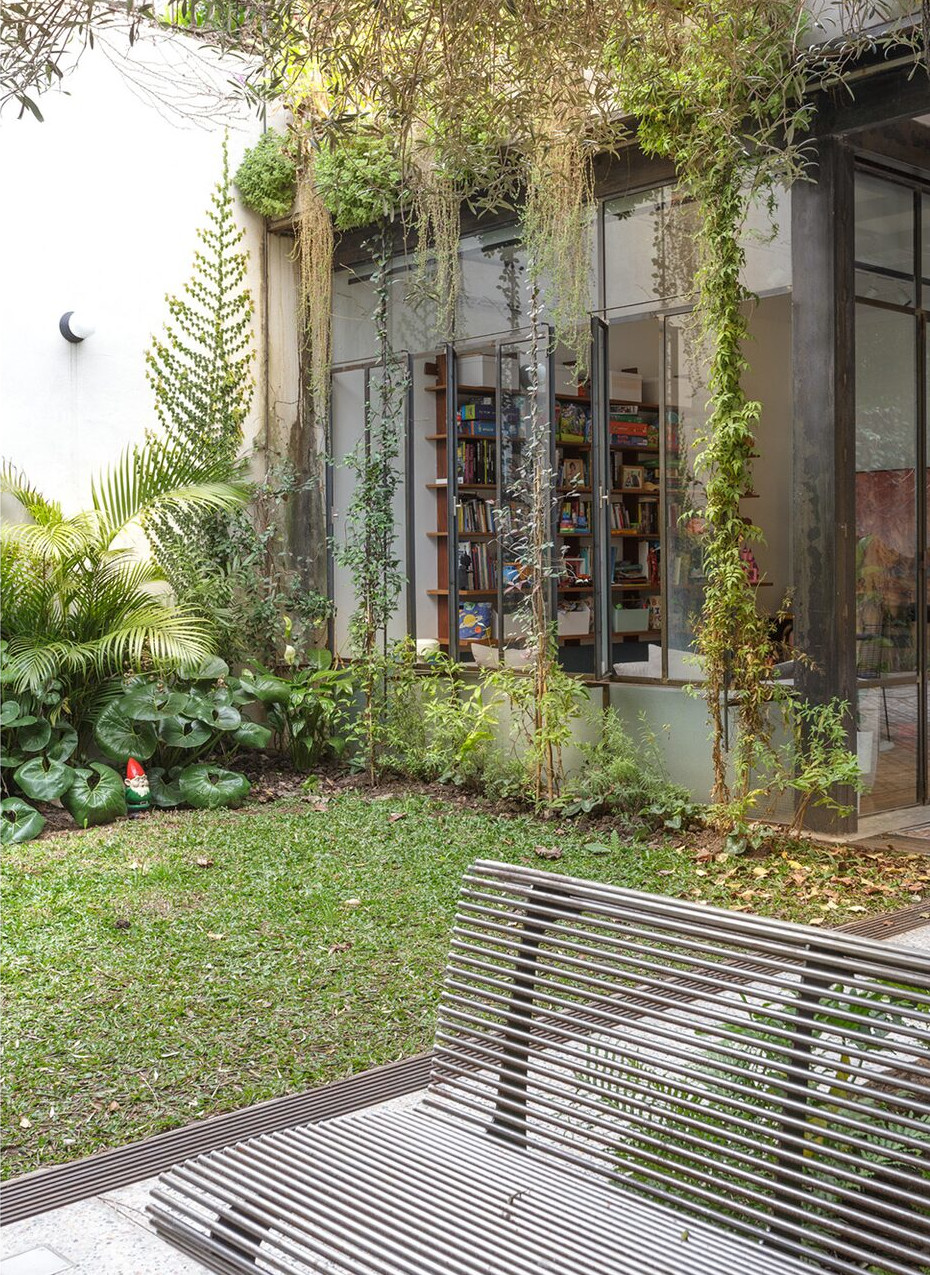 jardin maison avec verrière
