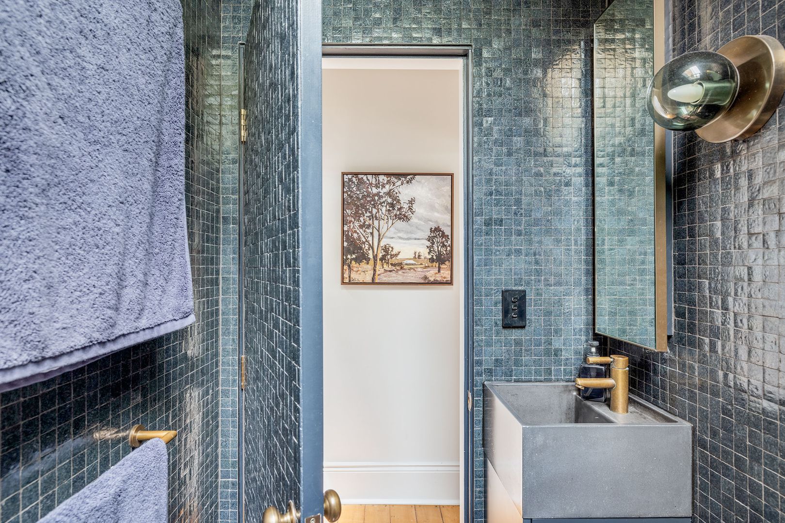 salle de bain bleue salle de bain bleue