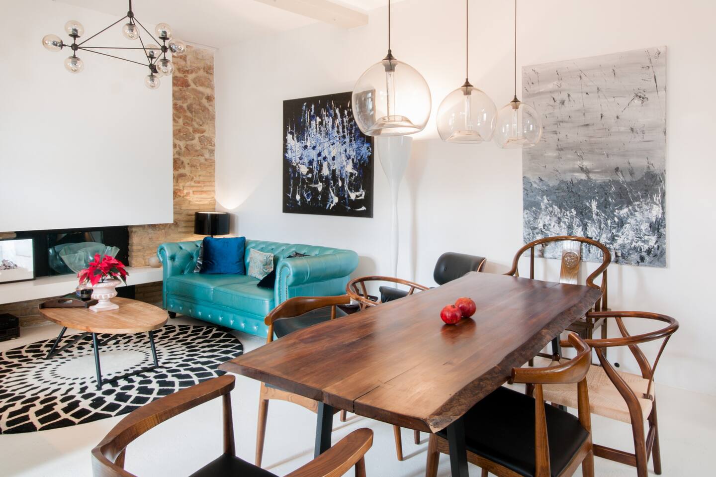 salon appartement en duplex