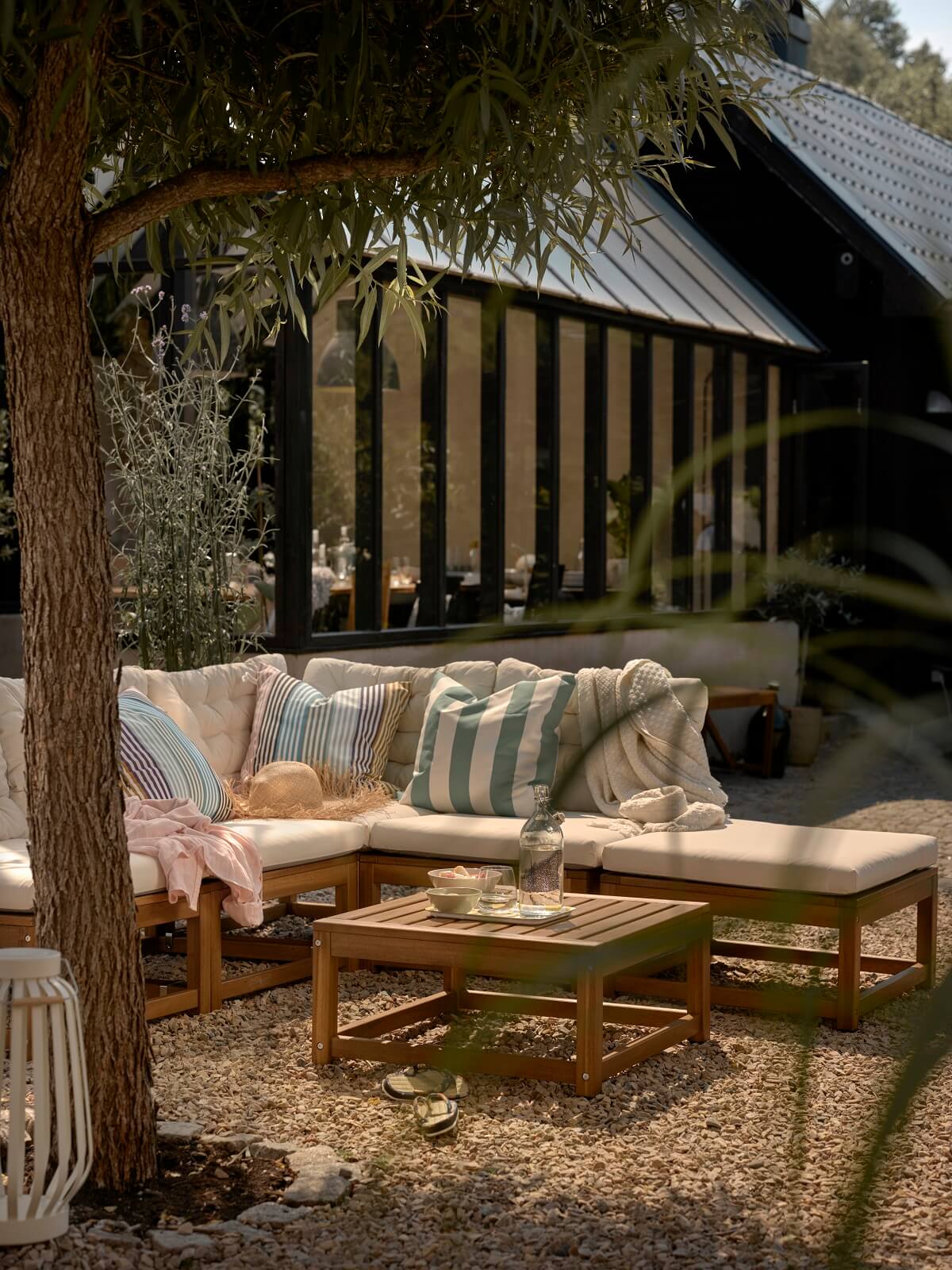 terrasse graviers avec Collection bois NÄMMARÖ IKEA