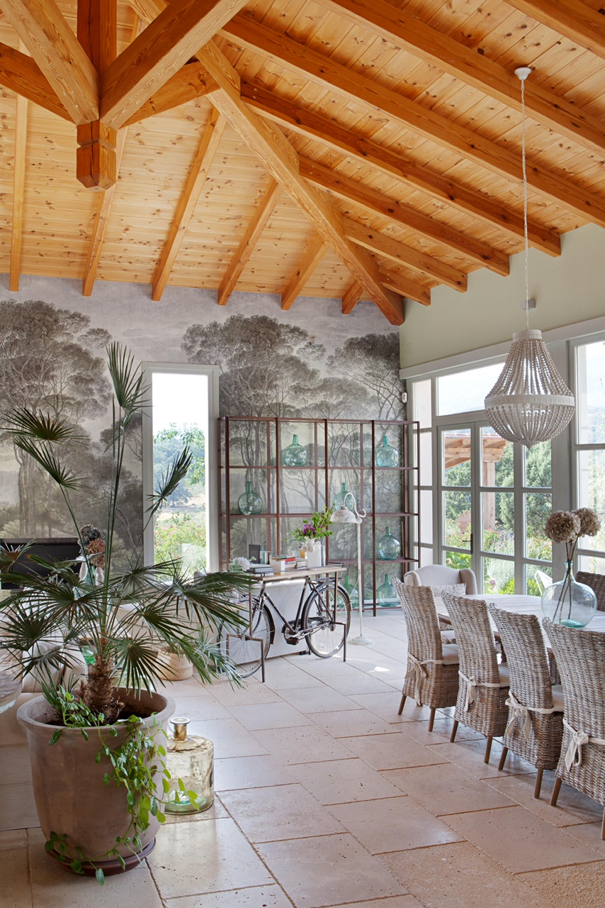 salon avec poutres Quinta San Cayetano salon avec poutres Quinta San Cayetano
