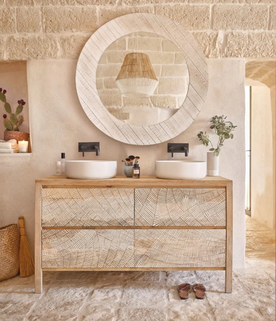salle de bain décoration naturelle Maisons du Monde salle de bain décoration naturelle Maisons du Monde