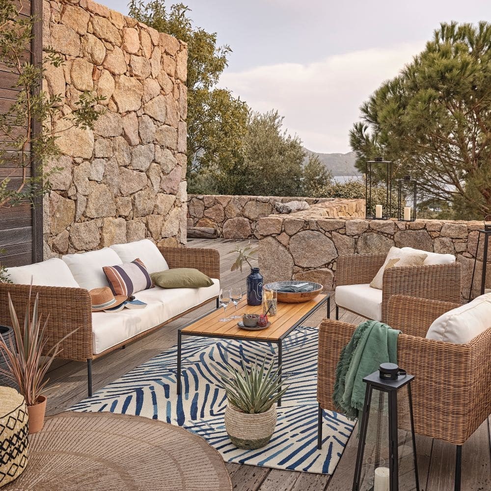 terrasse avec murs en pierres terrasse avec murs en pierres