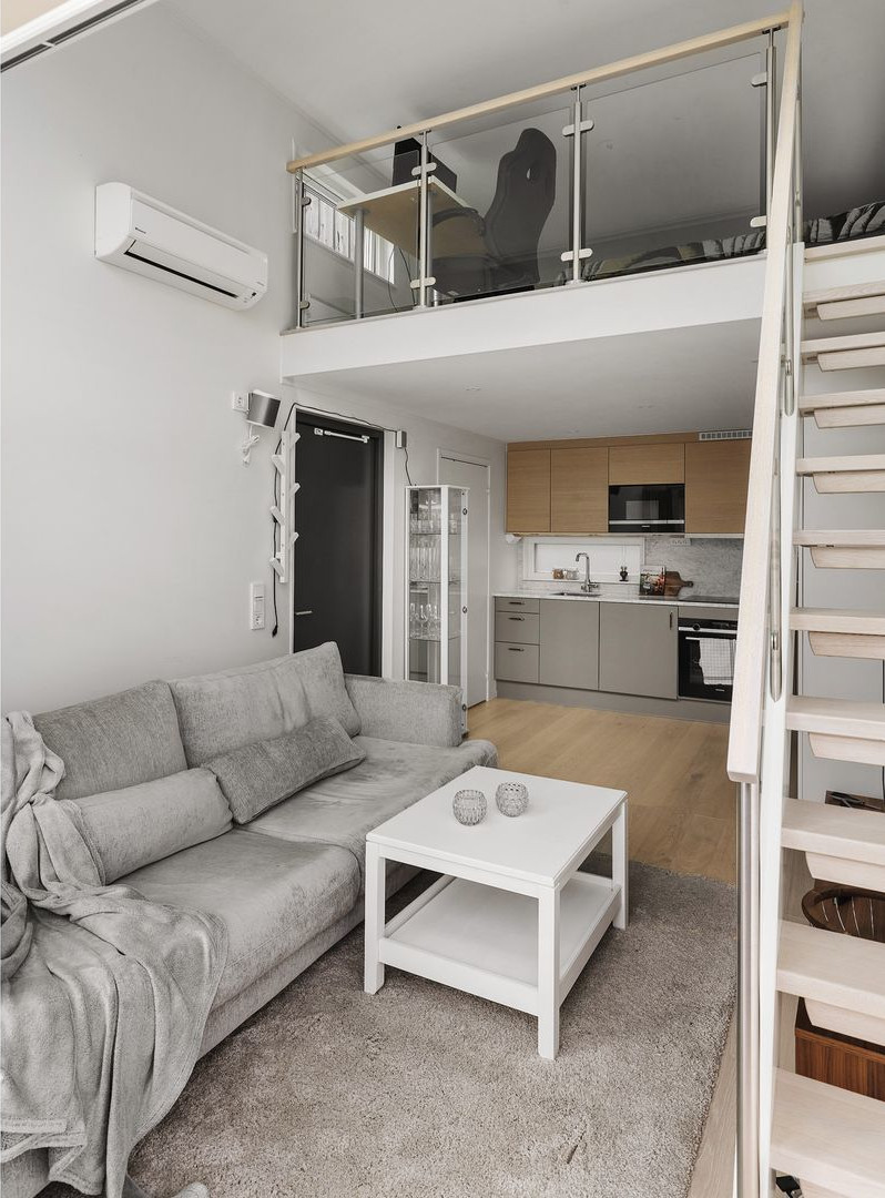 salon avec mezzanine mini maison 33m2 salon avec mezzanine mini maison 33m2