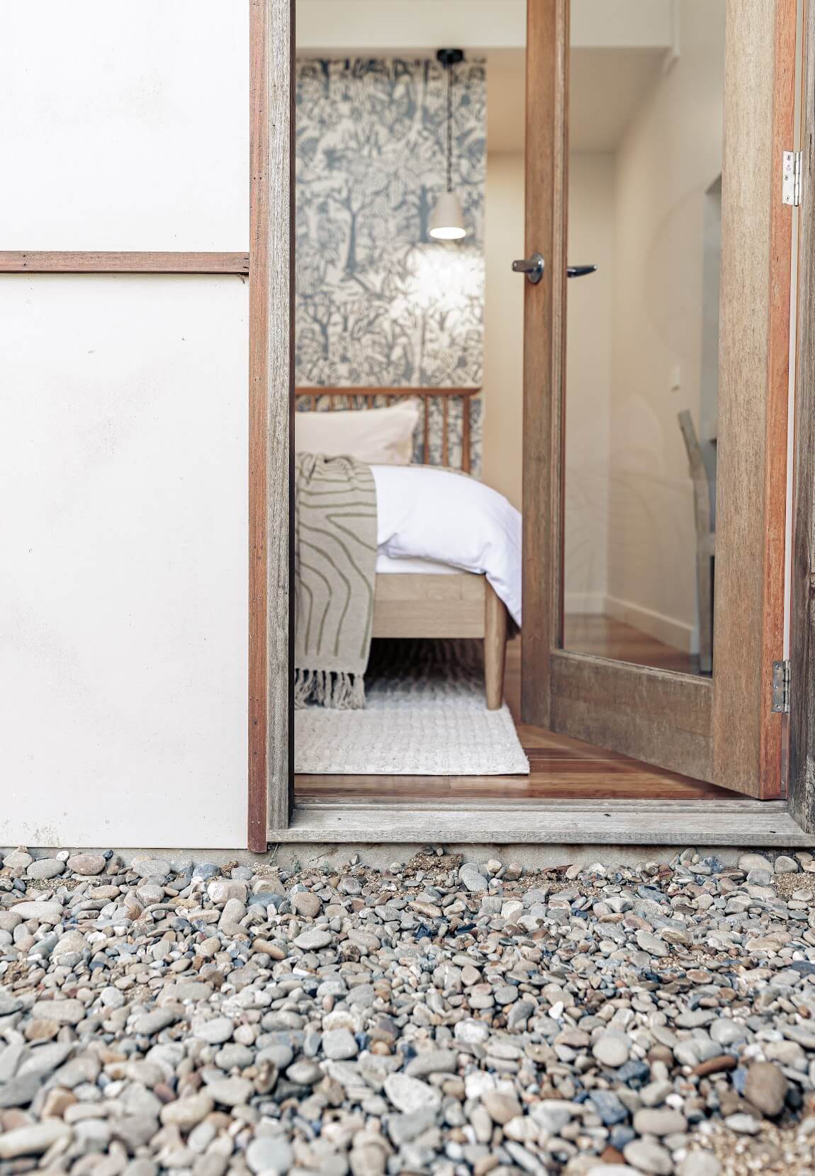 chambre avec terrasse graviers