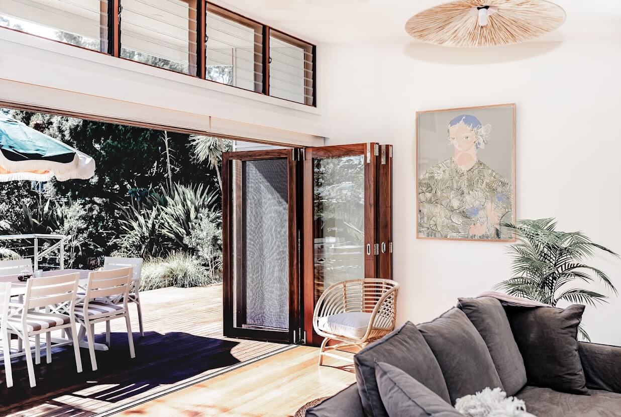 salon avec terrasse décoration contemporaine