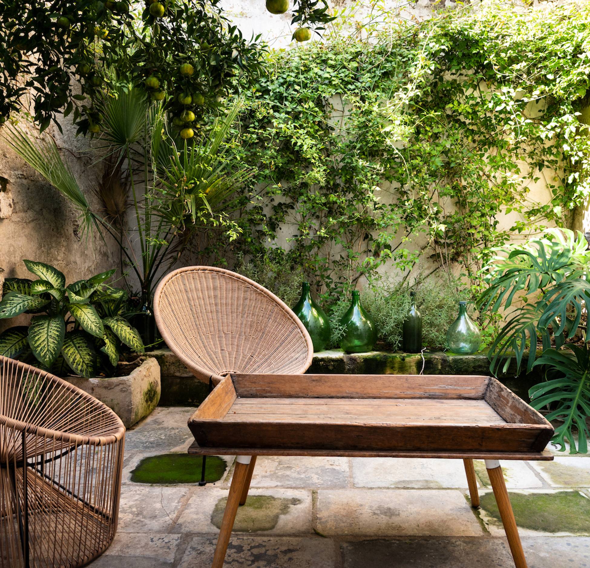 jardin avec terrasse pavé et murs jardin avec terrasse pavé et murs