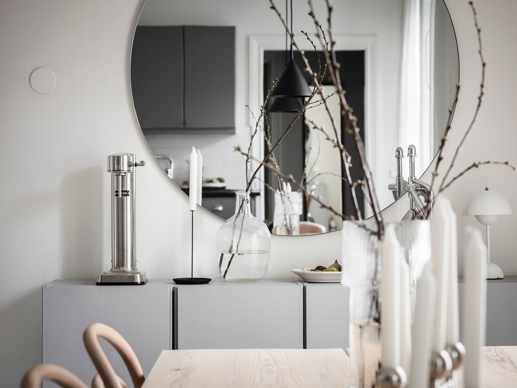 salle à manger avec miroir rond salle à manger avec miroir rond