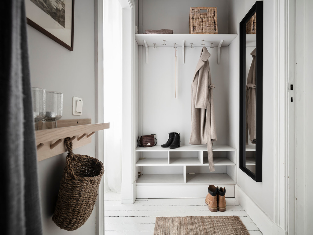 entrée avec vestiaire décoration scandinave entrée avec vestiaire décoration scandinave