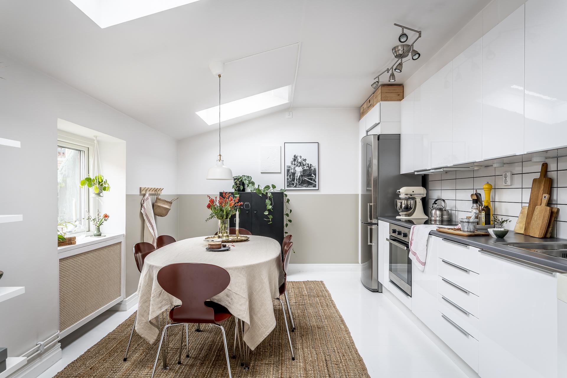 cuisine avec velux appartement sous combles