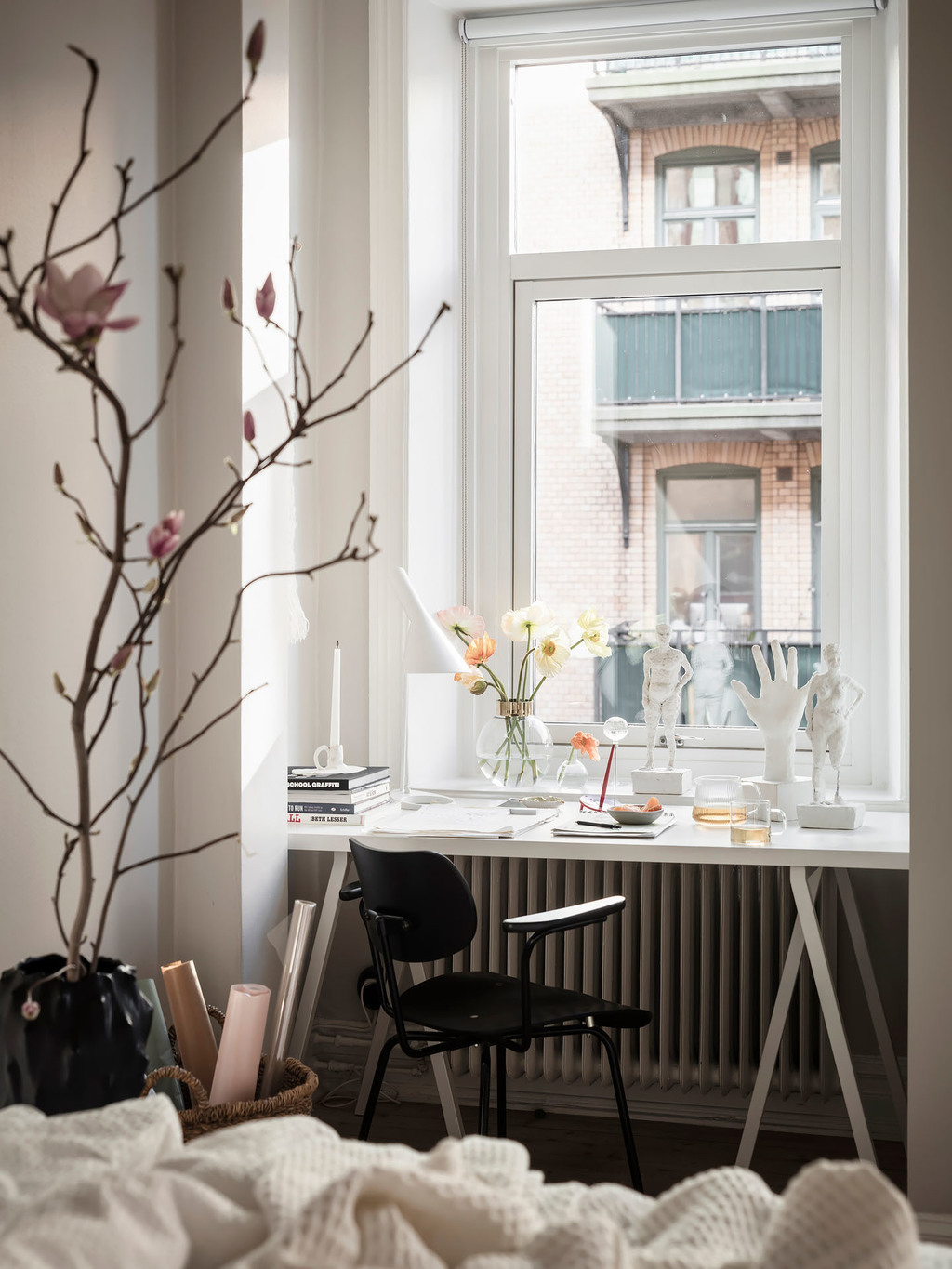 espace bureau dans chambre