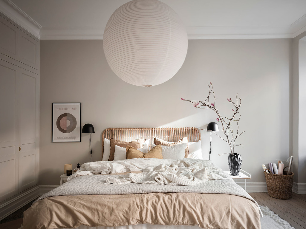 chambre décoration scandinave et naturelle