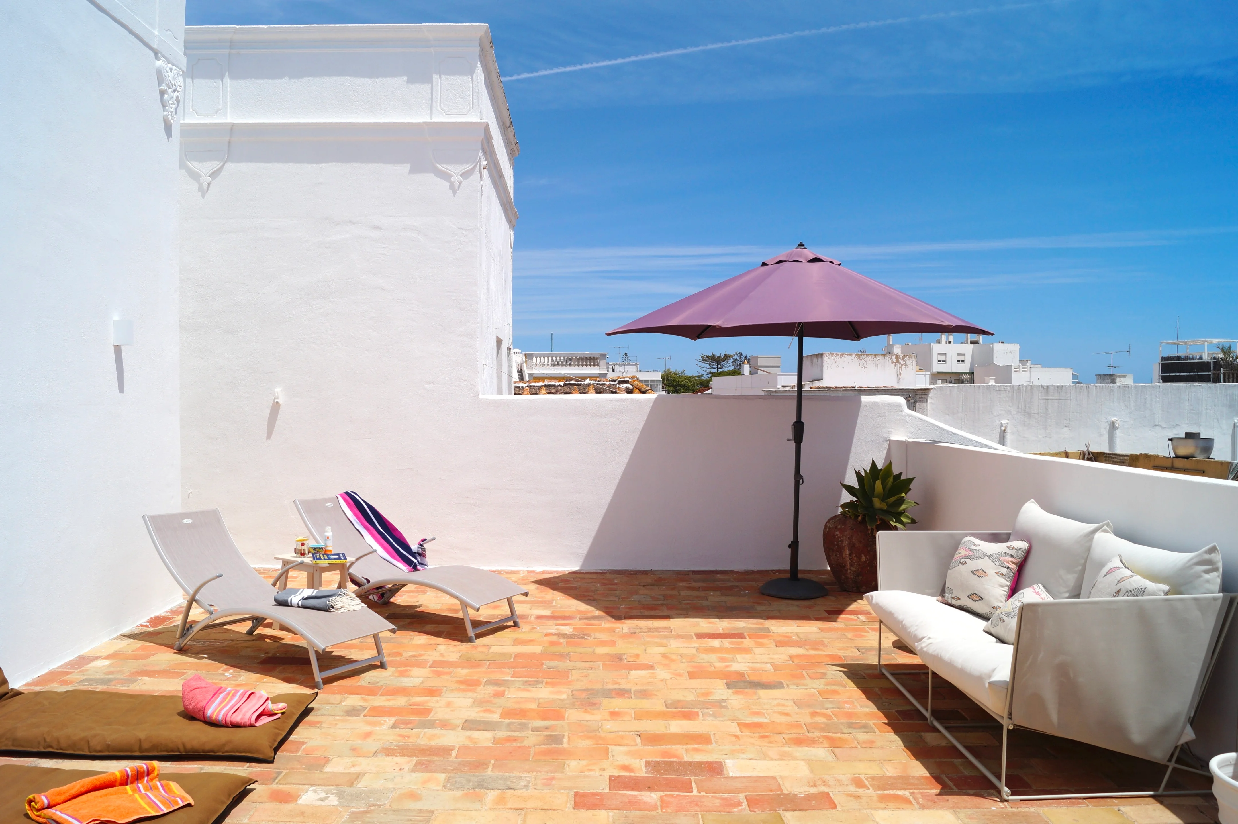 terrasse maison de ville au Portugal