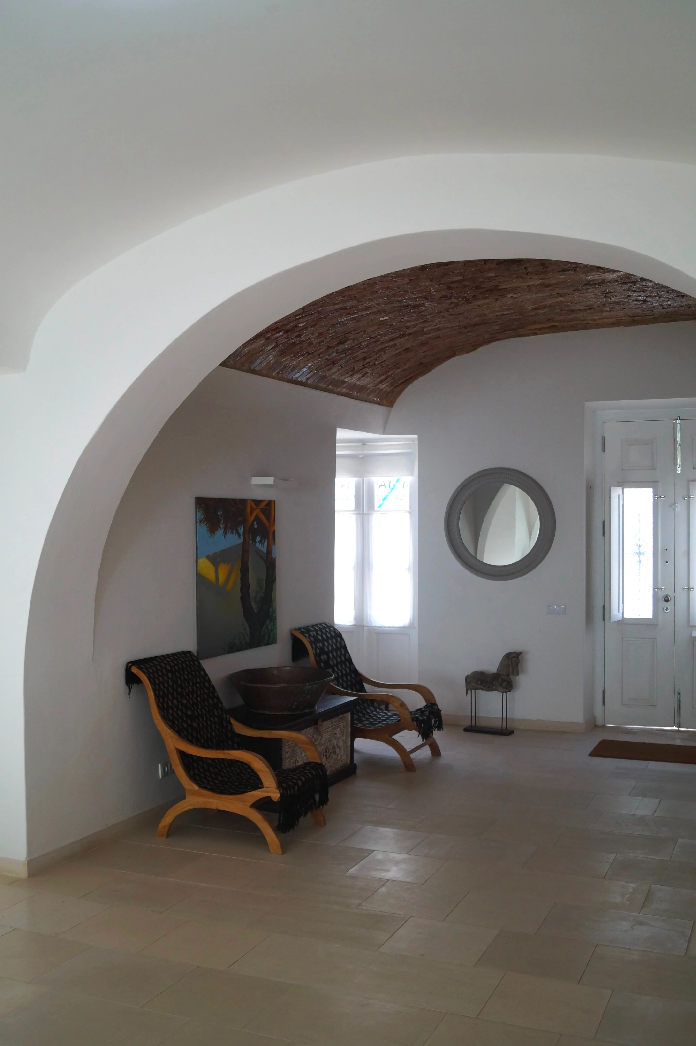 entrée avec arche