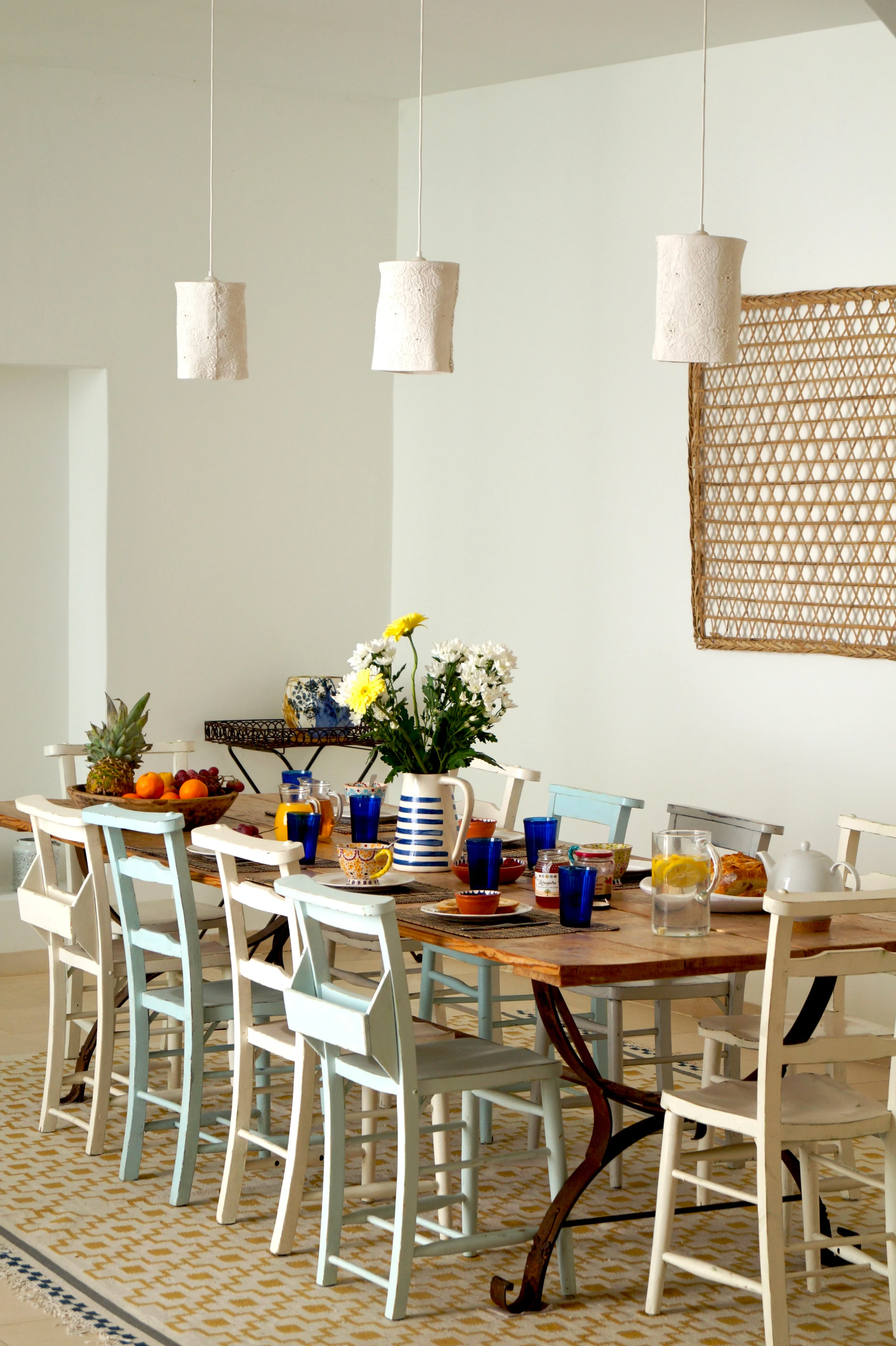 salle à manger décoration rustique chic