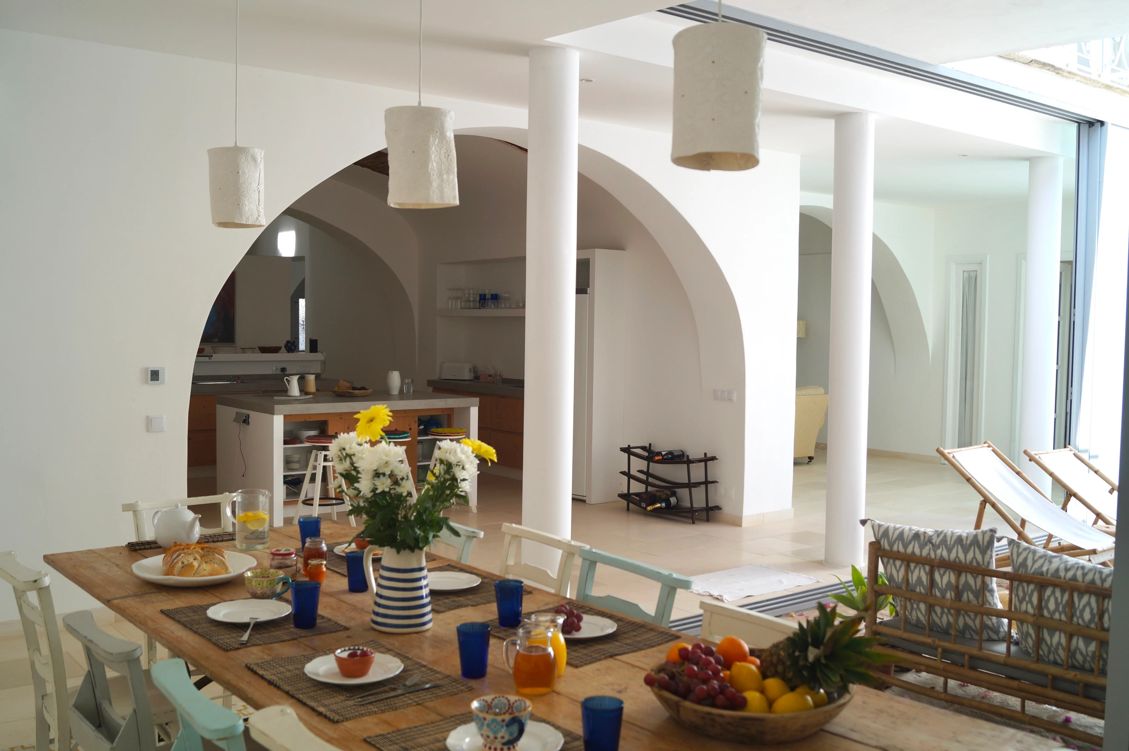 salle à manger décoration rustique chic