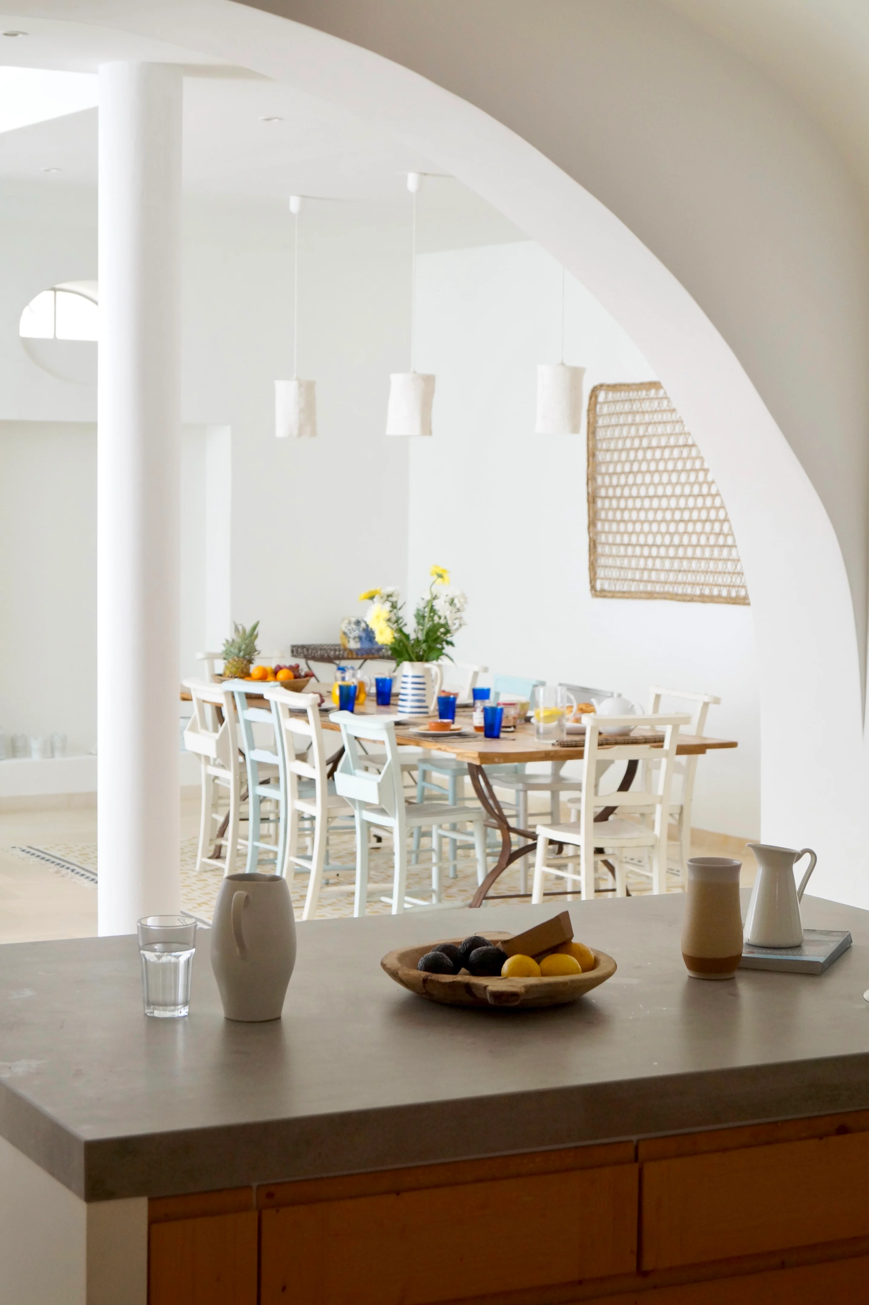 salle à manger décoration rustique chic