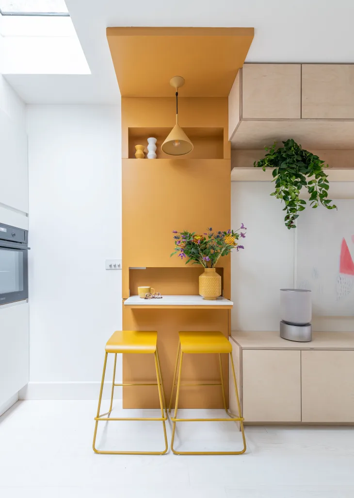 espace petit déjeuner dans cuisine