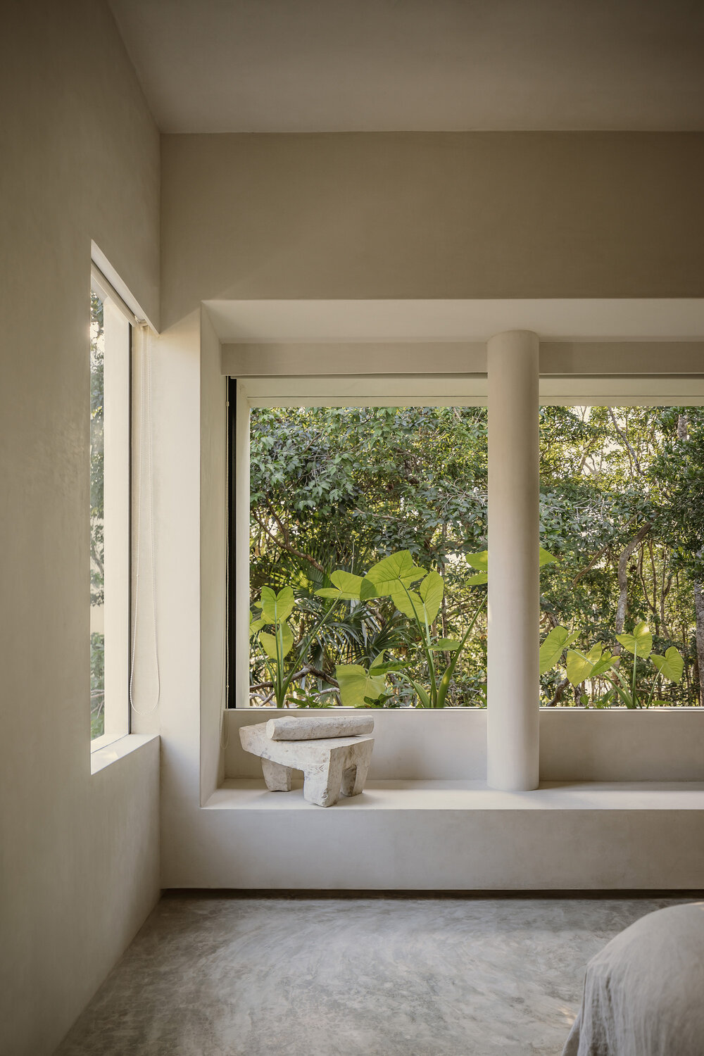 chambre sol béton