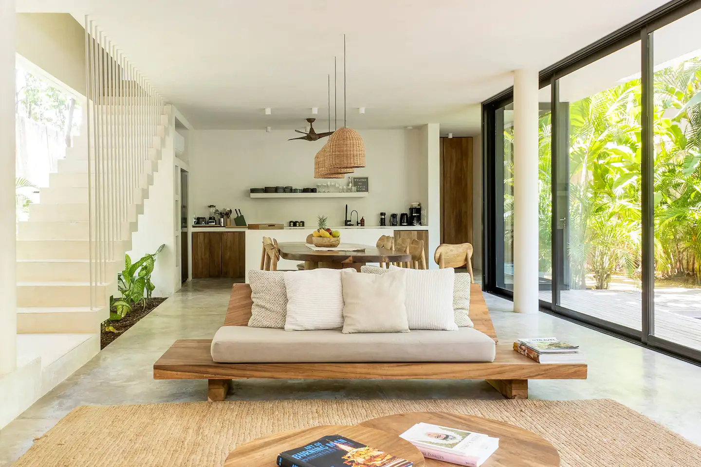 salon design et naturel maison Mexique