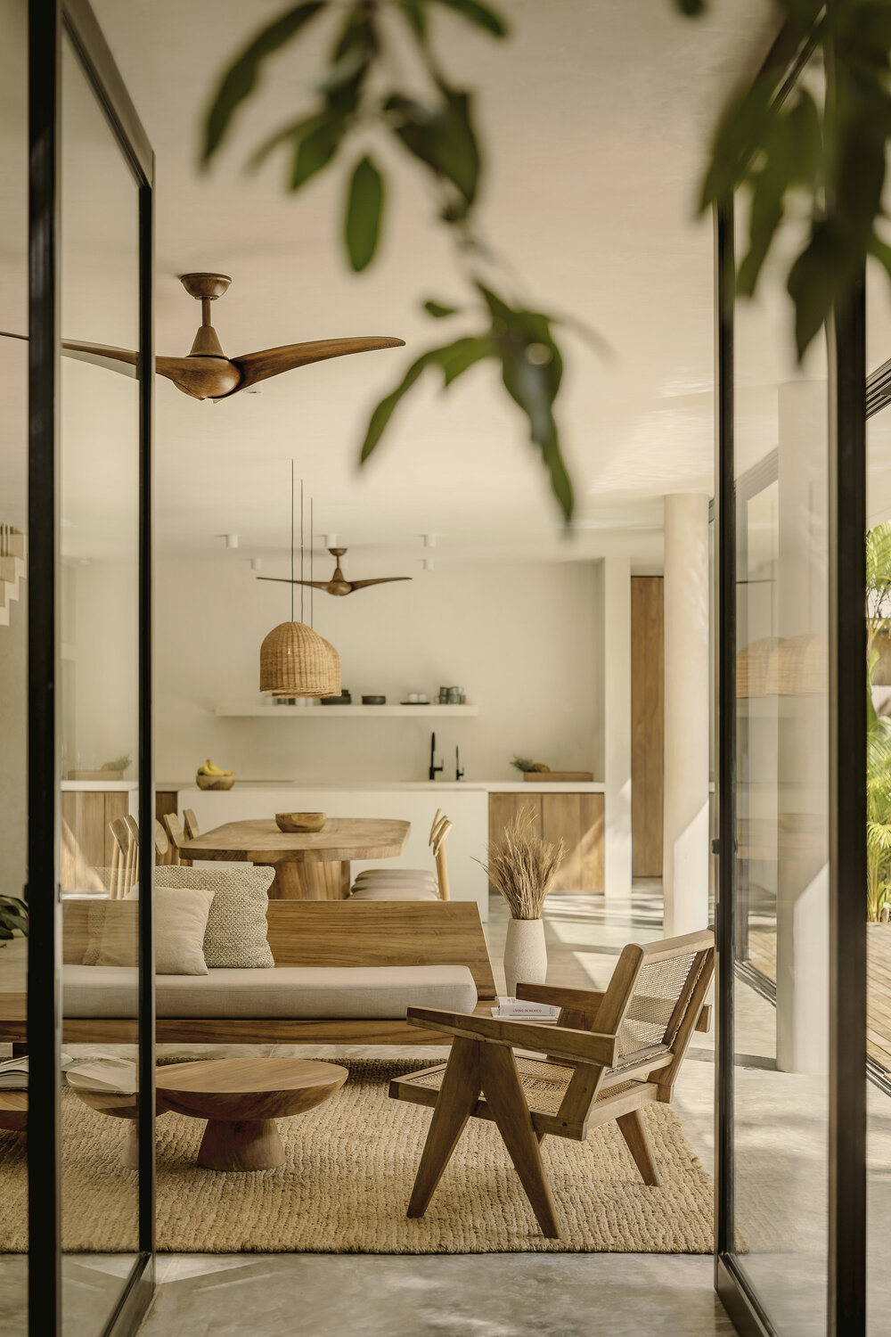salon design et naturel maison Mexique
