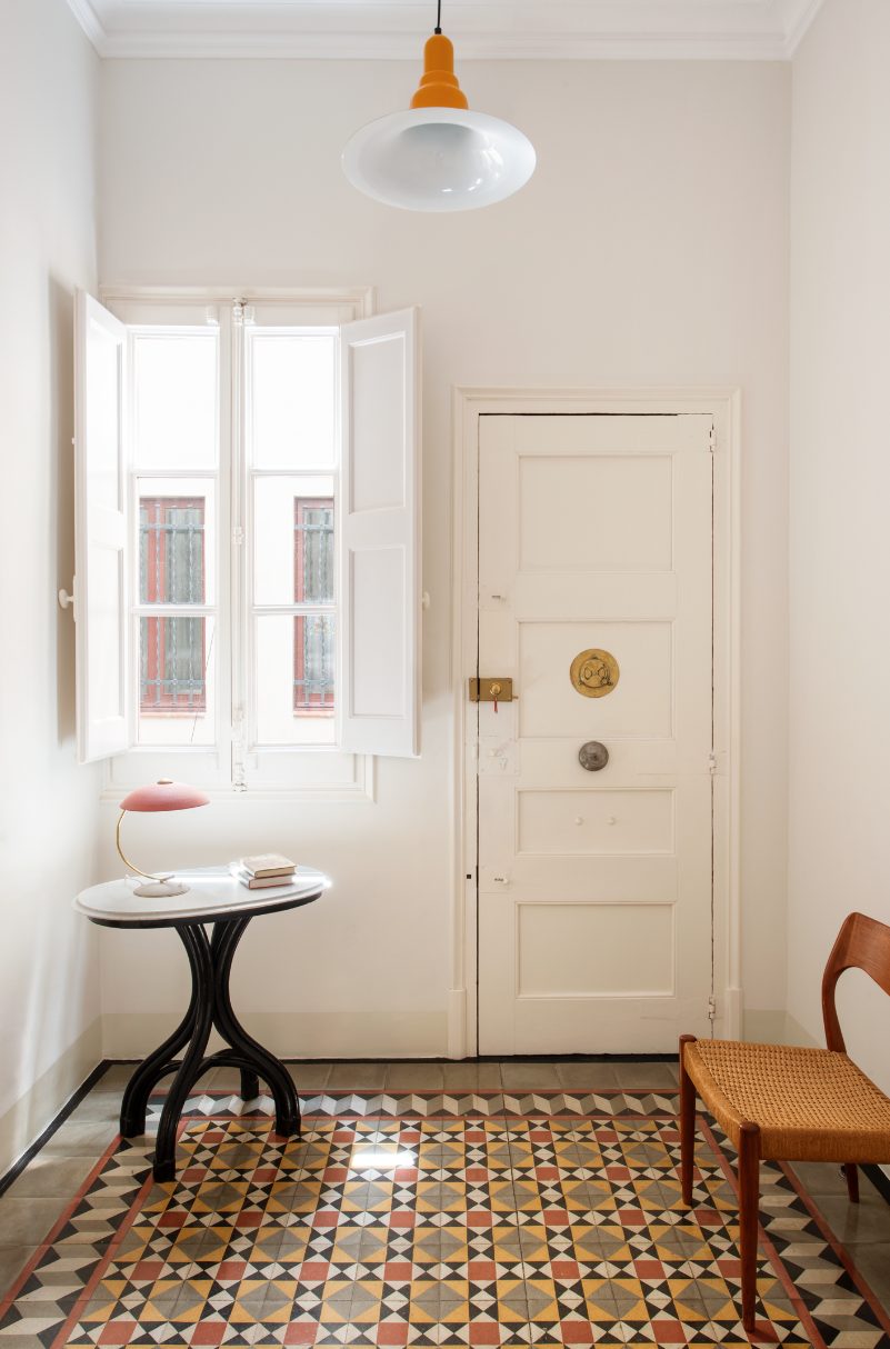 entrée décoration vintage