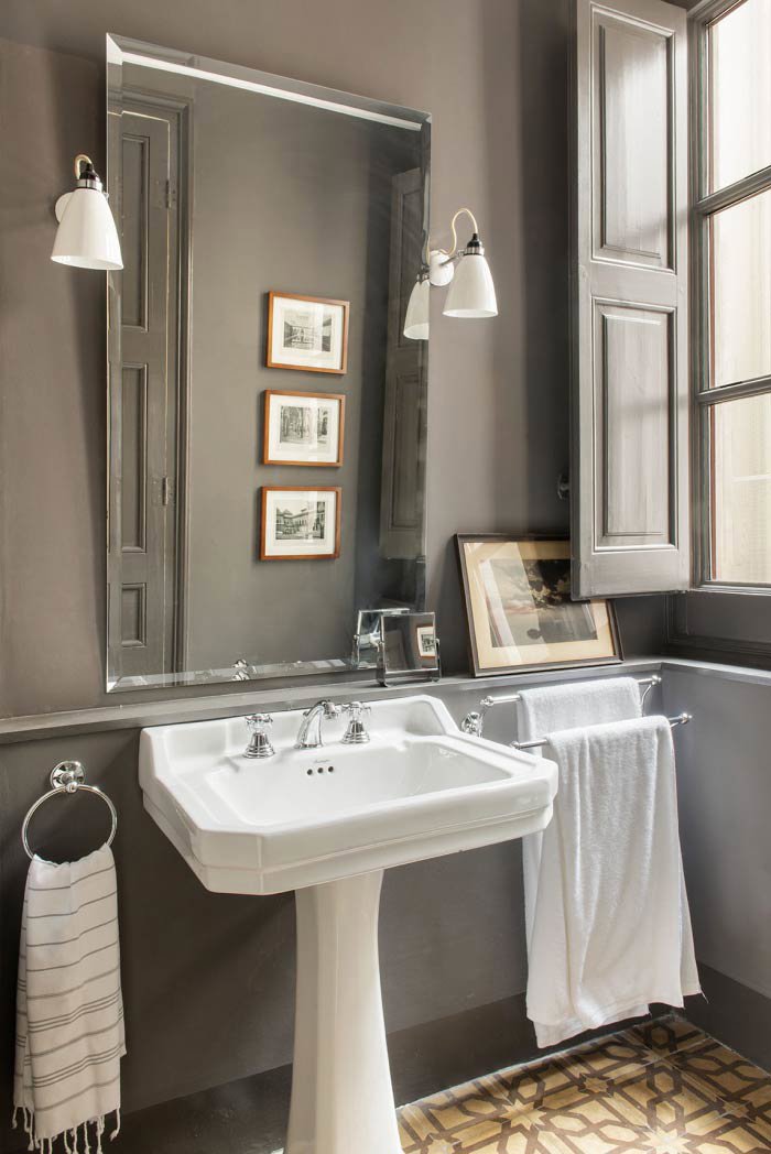salle de bain décoration vintage