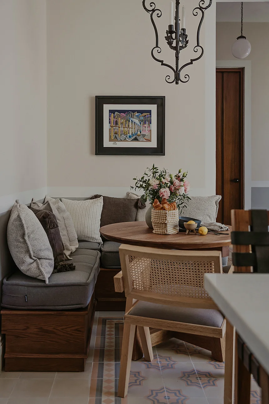 coin repas avec banc