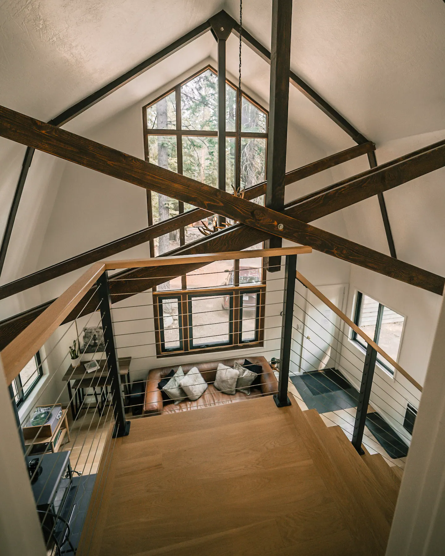 salon maison en bois