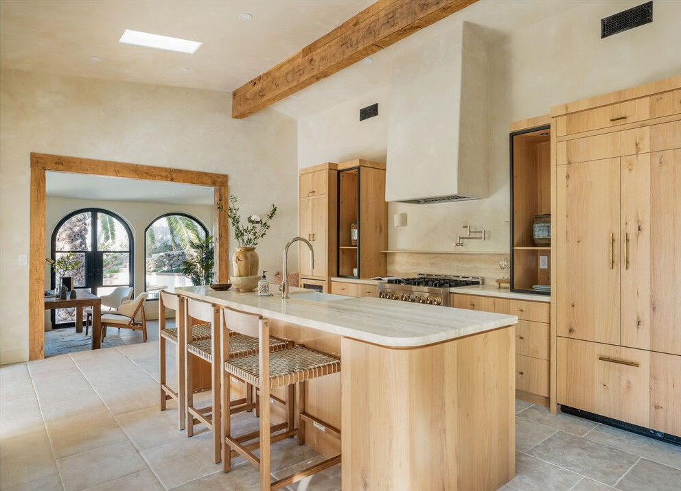 cuisine en bois décoration naturelle