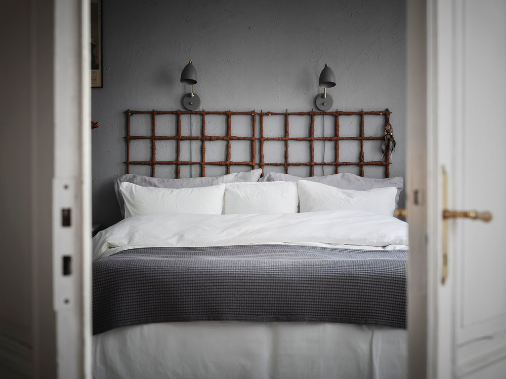 chambre grise décoration contemporaine
