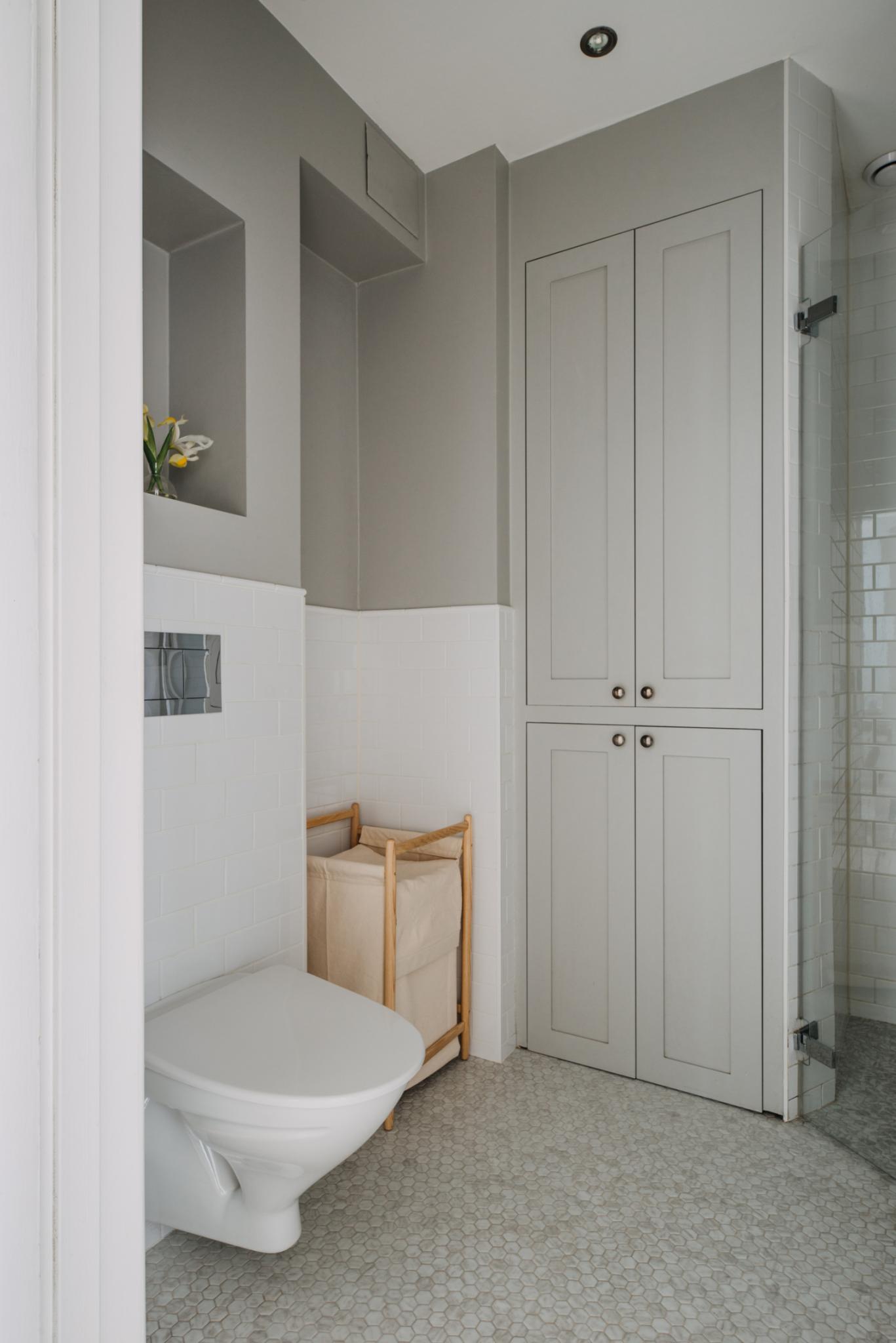 salle de bain appartement 64m2 décoration grise salle de bain appartement 64m2 décoration grise