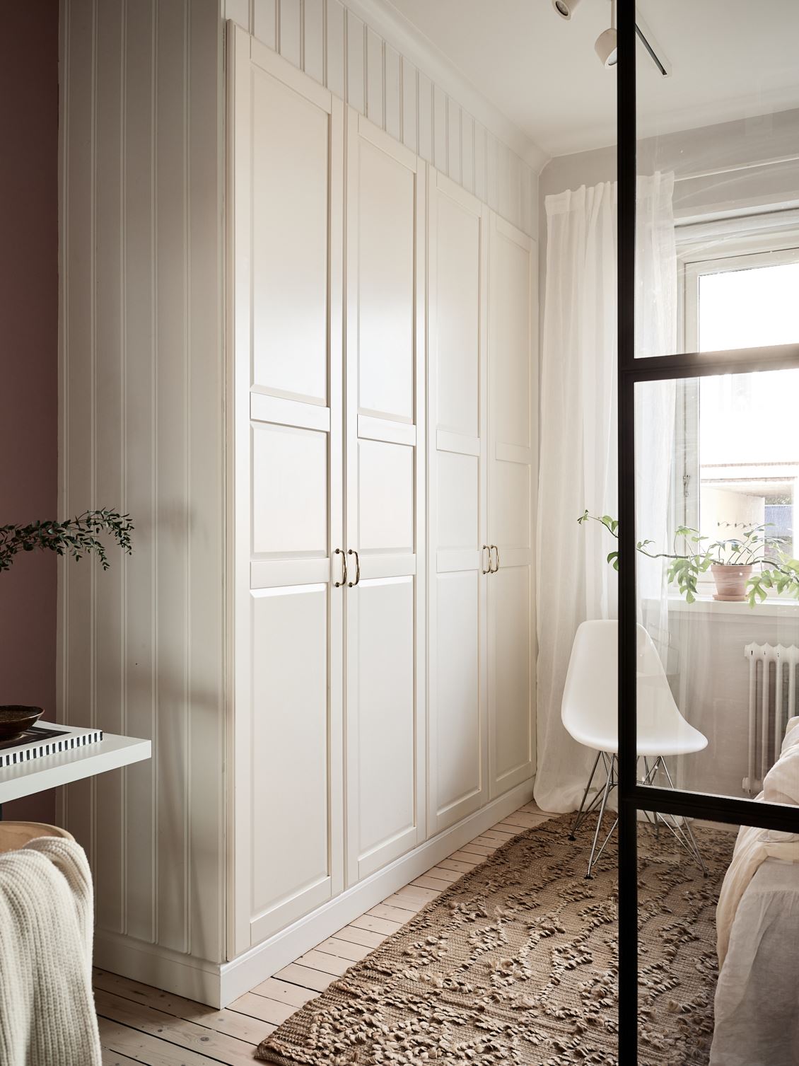 placard dans chambre décoration scandinave