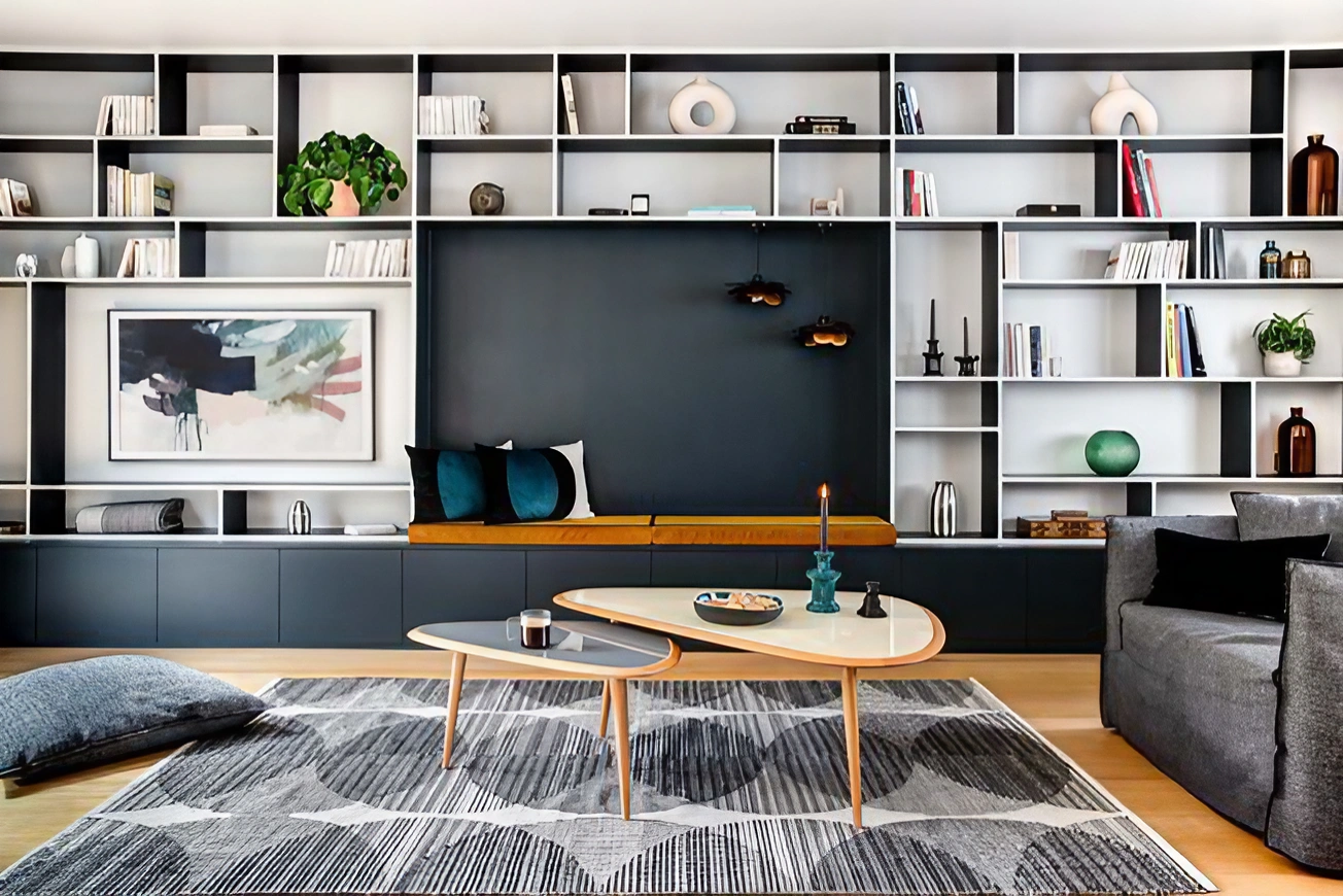 salon contemporain décoration maison préférée des Français Houzz