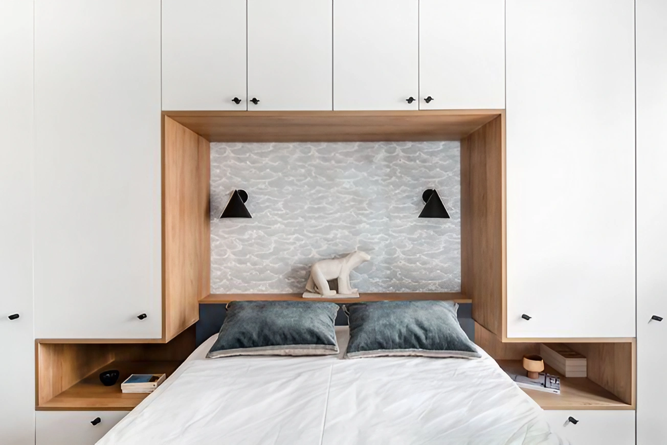 chambre avec meuble pont design